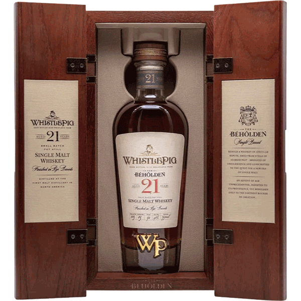 Picture of WhistlePig Farm The Beholden 21-Year-Old Single Malt Whiskey