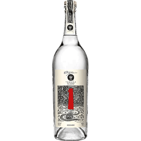 Picture of 123 Organic Blanco Tequila Uno