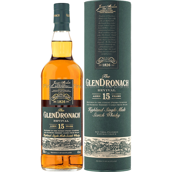 Picture of Glendronach 15-Year-Old Sherry Cask Matured Single Malt Scotch Whisky