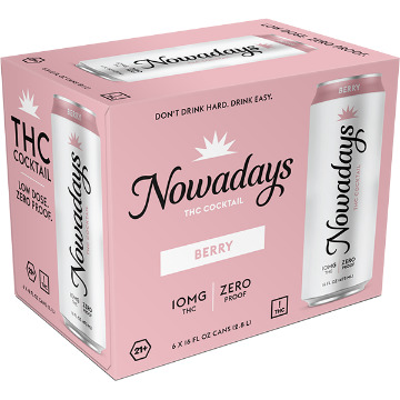 Picture of Nowadays 10mg THC Berry (6 x 16oz cans)